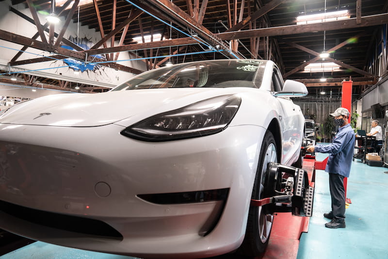 Tesla Auto Body Repair Center in Torrance, CA